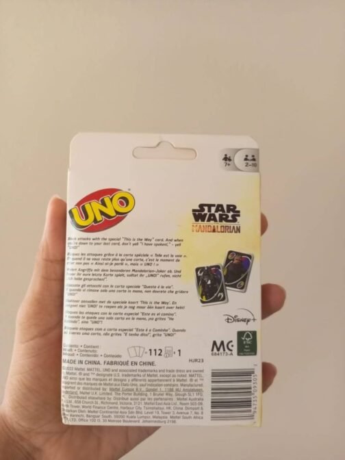 Uno Star Wars The Mandalorian 1:1 Gard Game
