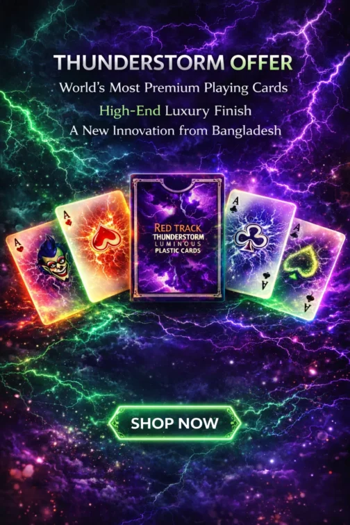 Thunderstorm luminous playing cards promotion